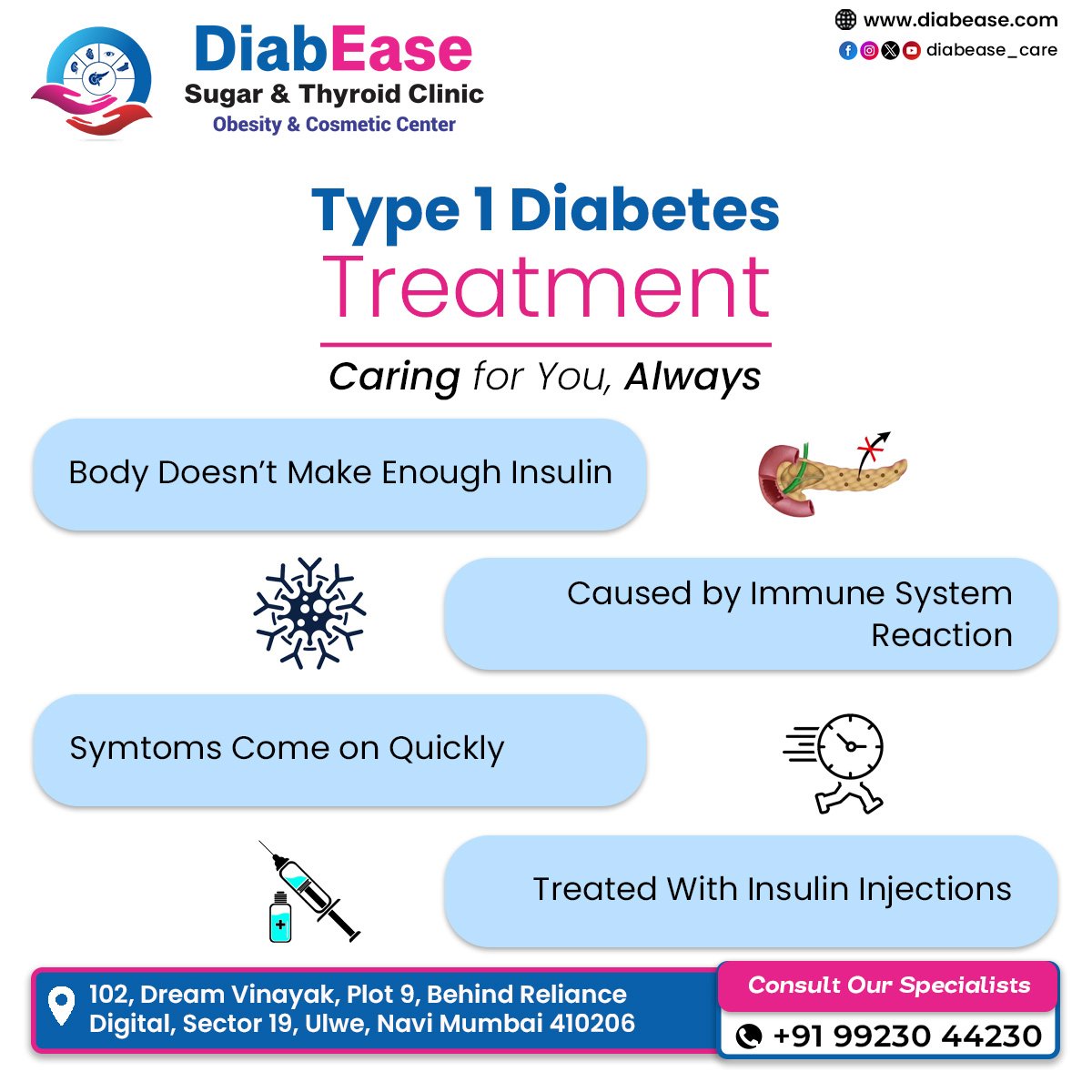 Type 1 diabetes doctor in Ulwe